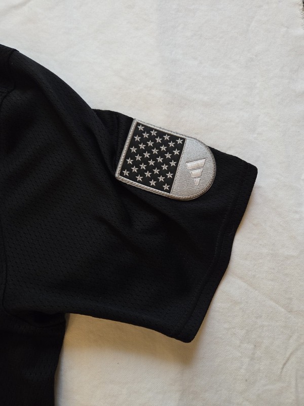 Adidas x Daniel Patrick Baseball Jersey Mens Large Black Mesh Button Front... gallery