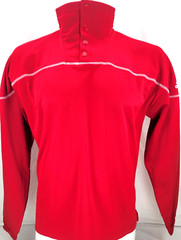 NEW Adidas Stadium 1/4 Snap Red Knit Long Sleeve Pullover Shirt Men’s L