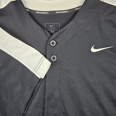Nike Stock Vapor Select Full Button Baseball Jersey Men’s L Black White BQ5508
