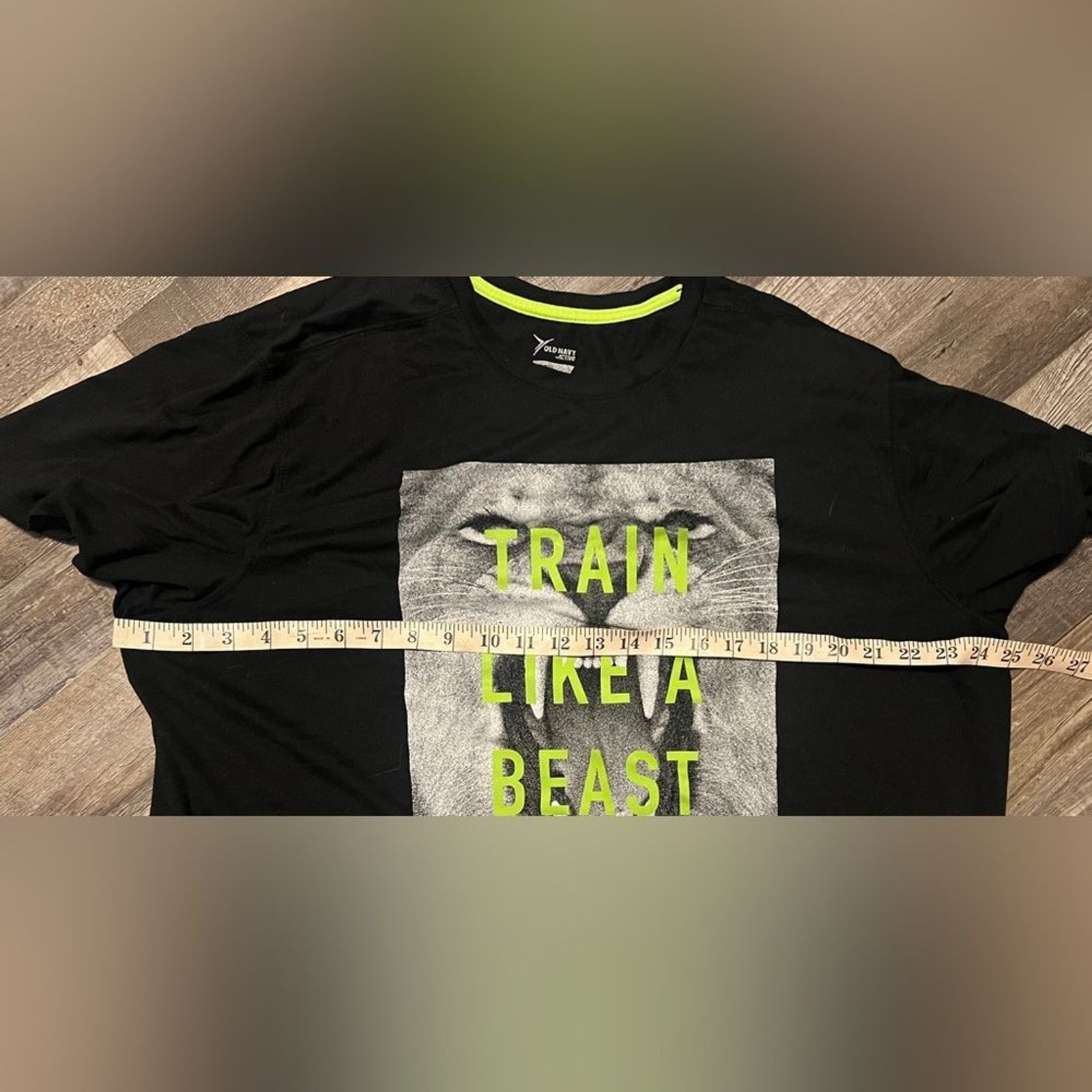 Old Navy T Shirt- Mens Active Go Dry ~Black Adult Size XXL gallery