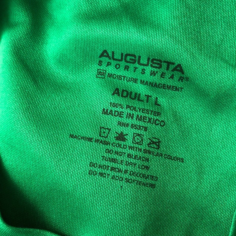 Augusta Sportswear Mens T-Shirt Moisture Wicking Long Sleeve Crew Neck Green L gallery