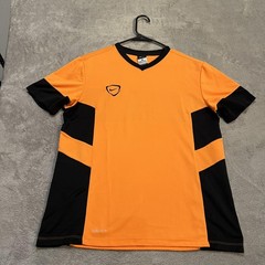Nike Dri-FIT Shirt Mens Large Orange Short Sleeve Soccer Jersey Futbol