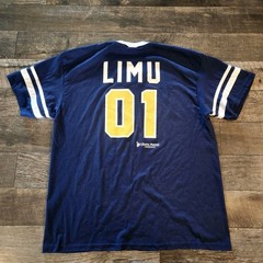 Limu Emu & Doug Liberty Mutual Promo T Shirt Jersey Sz 2XL Blue Rare