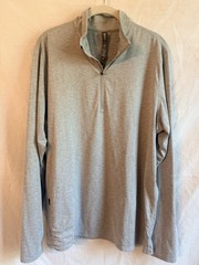 VUORI Men’s Ease Performance 1/4 Zip Pullover • Gray Lightweight • EUC • Large