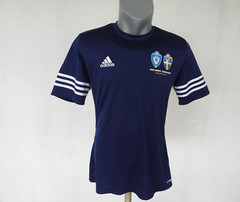Adidas Mens Activewear Jersey Blue Sweden 2015 Nordic Tournament Shirt Size S