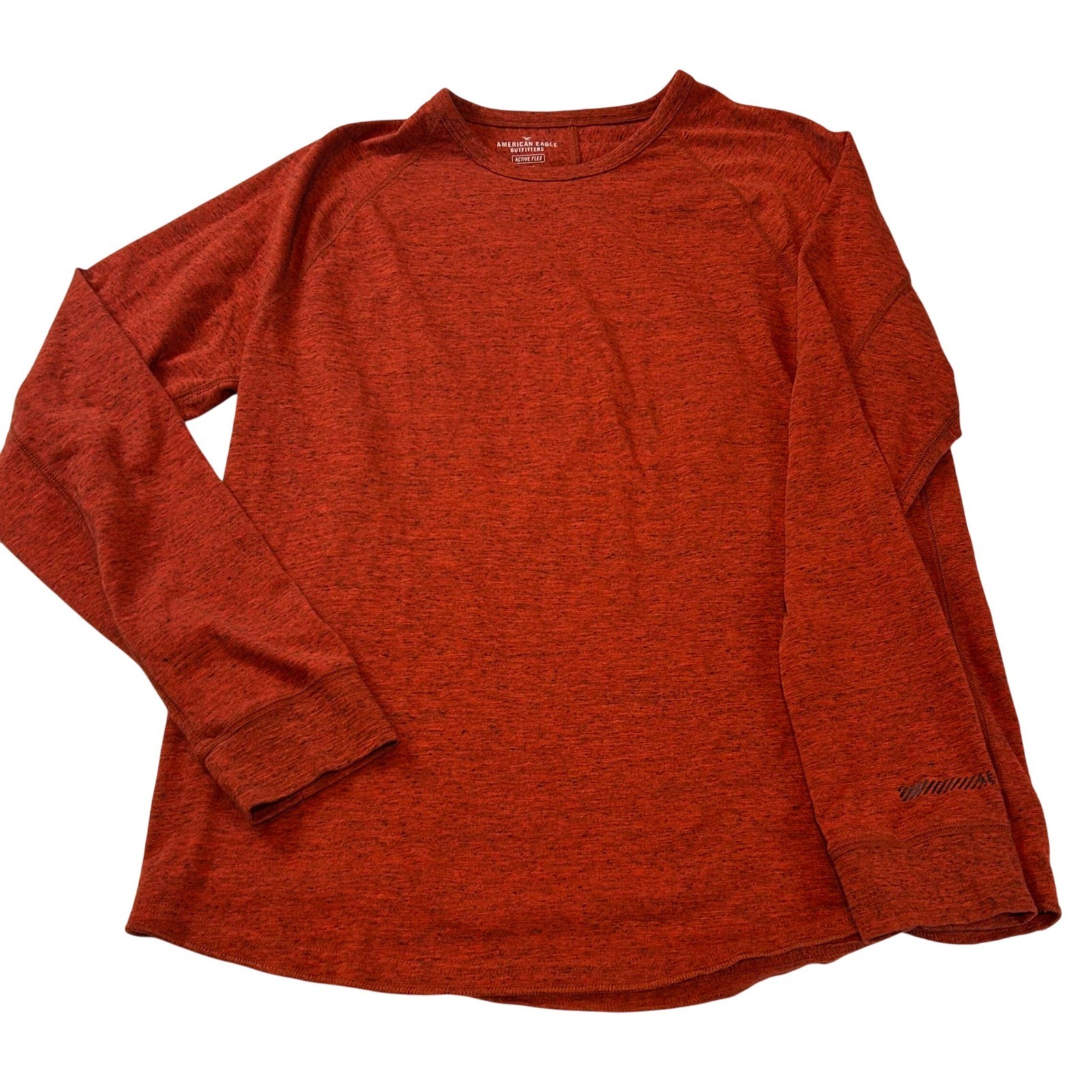 American Eagle Outfitters Active Flex Red/Orange Heathered Long Sleeve Shirt L gallery