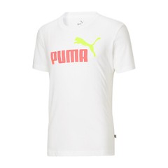 Puma T-Shirt Mens Short Sleeve Regular Fit Crewneck 100% Cotton Graphic Logo Tee