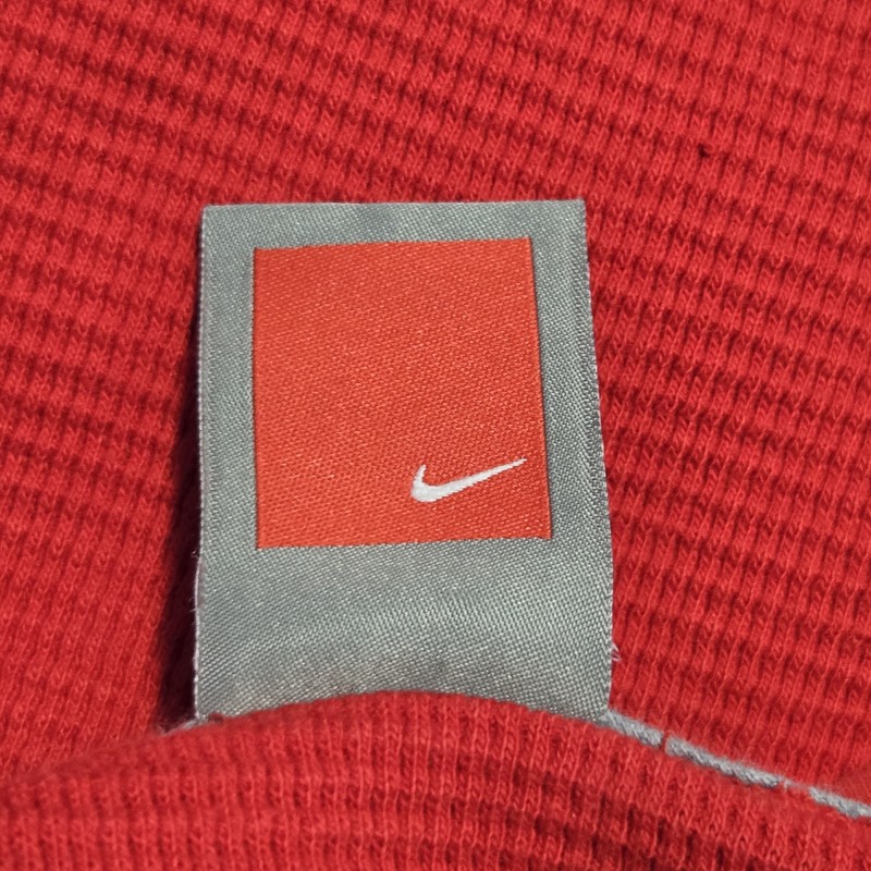 Nike Mens Red 90's Team Ohio State Buckeyes Long Sleeve Thermal Top Large gallery