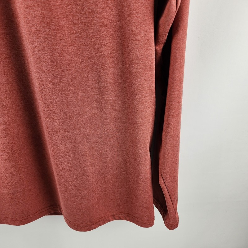 01.Algo Shirt Mens Large Rust L/S Performance Crewneck gallery