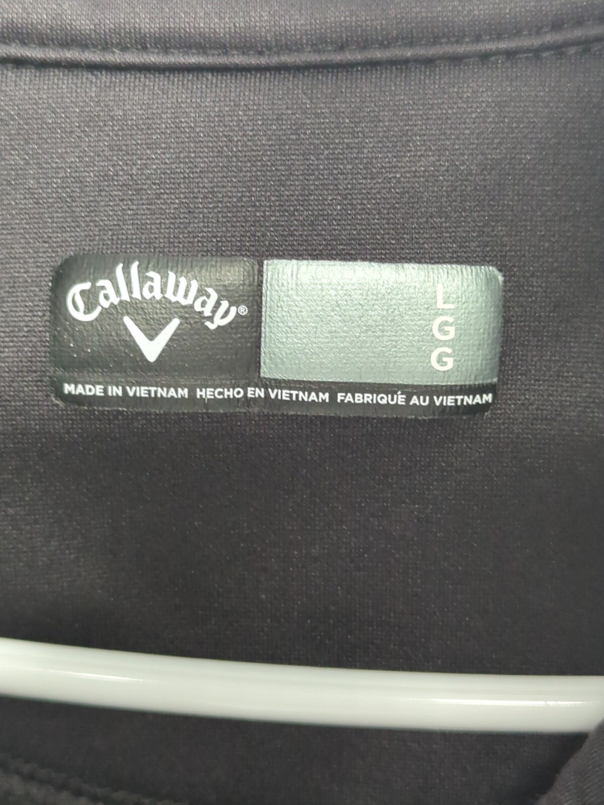 CALLOWAY Golf Stretch Performance Quilted 1/4 Zip Pullover Mens Size L Black gallery