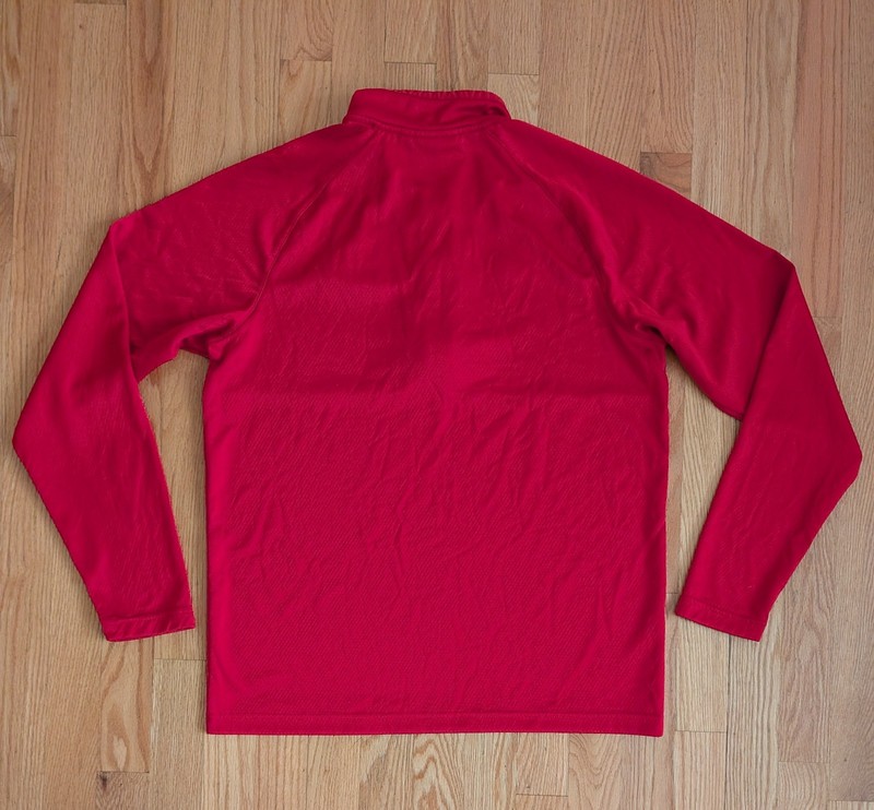 Chicago Blackhawks 1/4 Zip Under Armour Mens Small Pullover Embroidered Logo Red gallery