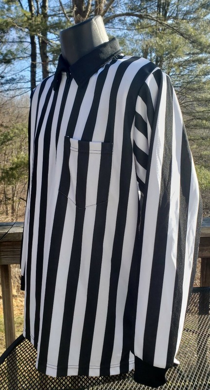 Smitty Apparel LG 100% POLYESTER WARPKNIT LONG SLEEVE Referee SHIRT FRONT POCKET gallery