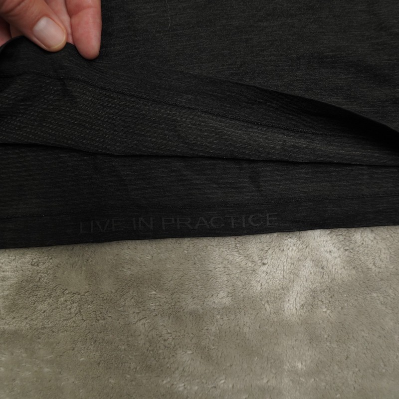 lululemon Metal Vent Live in Practice Henley Shirt Men's Large Black Long Sleeve gallery