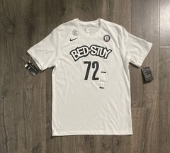 New Men Size Large Nike Brooklyn Bed Stuy Nets Notorious BIG Biggie Smalls Shirt