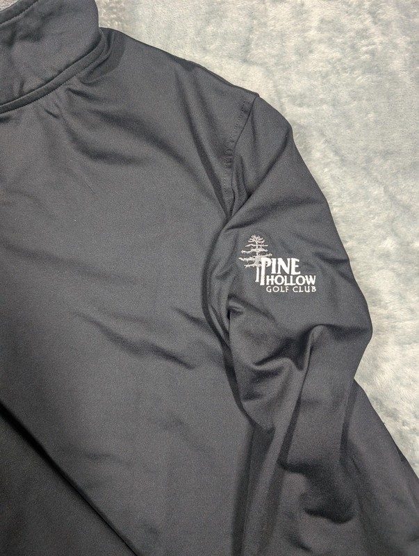 FootJoy Pullover Mens Large Black Pine Hollow Golf Club Half Zip Performance gallery