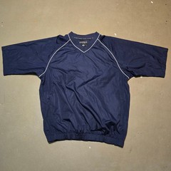 FootJoy V-Neck Short Sleeve Pullover Windshirt in Navy Men’s Size Large