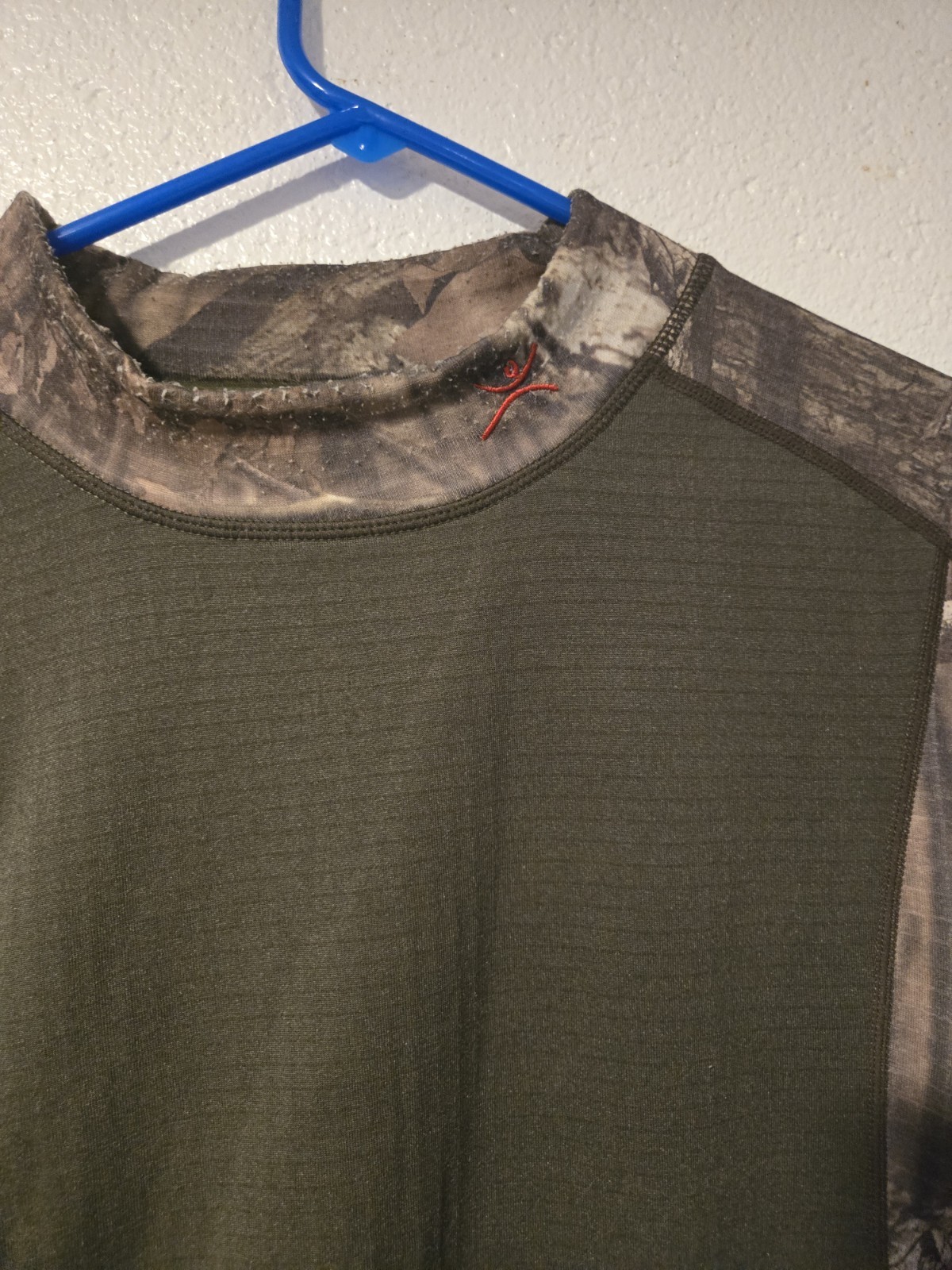 Terramar Camo Long Sleeve Mens Shirt Green XL gallery