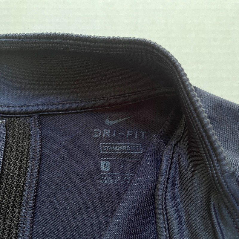 Nike Dri-FIT Vapor Shirt 1/4 Zip Golf Pullover Mens S BV0390-451 Navy Blue Strip gallery