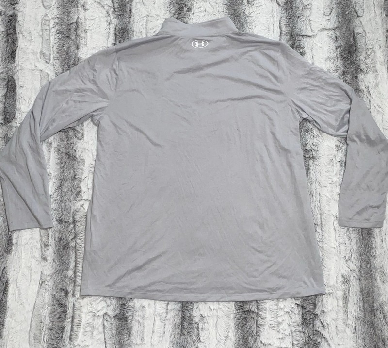 Under Armour Tech 2.0 1/2 Zip Pullover Men's 2XL Husky Soccer Gray FW24 Rare gallery