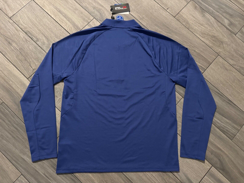 RLX RALPH LAUREN MENS 1/4 ZIP PULLOVER WICKING SHIRT, ROYAL NAVY, NWT $168, M gallery