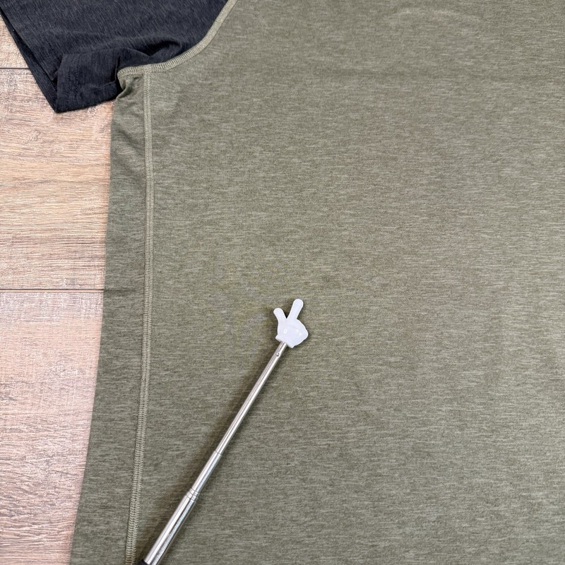 Flylow Mens Athletic T-Shirt Medium 2-Tone Green Gray 94% Polyester G1 gallery