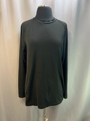 Starter Dri Star Athletic Top Mens L Black Stretch Cool Zone Fitted Long Sleeve