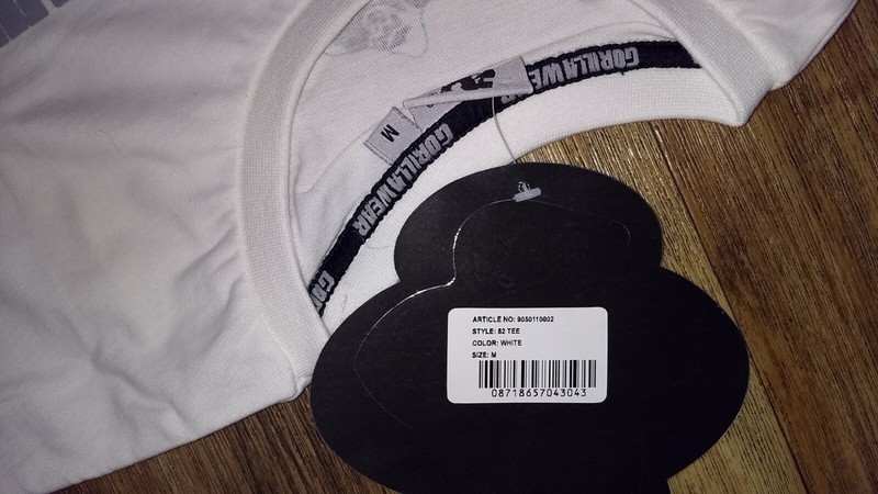 Gorilla Wear Gym T Shirt Bodybuilding Top Workout Cotton M BRAND NEW 82 TEE gallery