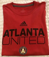 ADIDAS ULTIMATE TEE ATLANTA UNITED LONG SLEEVE RED T-SHIRT MEN’S SIZE M