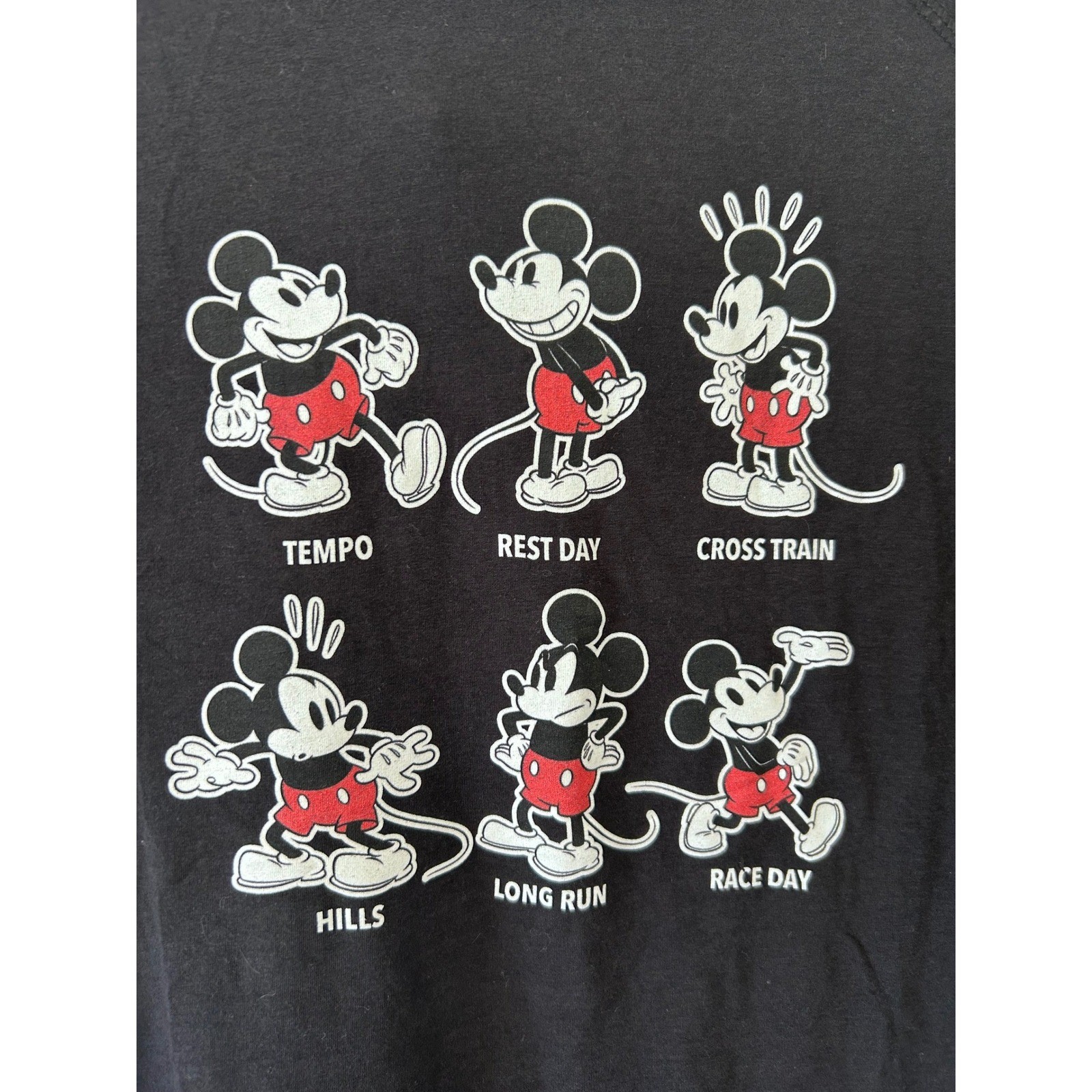 Raw Threads Disney Mickey Mouse Marathon Themed Performance T Shirt Size M gallery