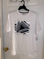 REEBOK Mens Graphic WHITE SS T-Shirt NEW Size 2XL
