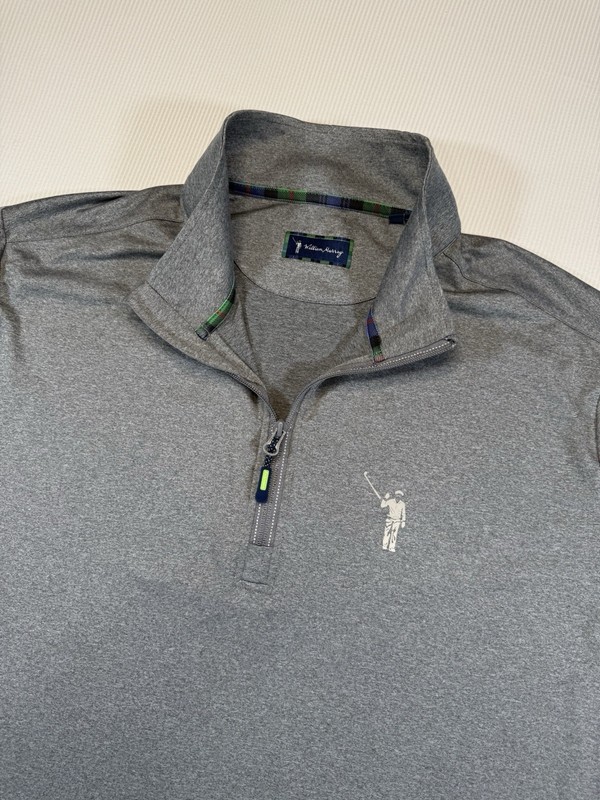 William Murray Golf 1/4 Zip Pullover XXL Gray Performance Stretch Jacket gallery