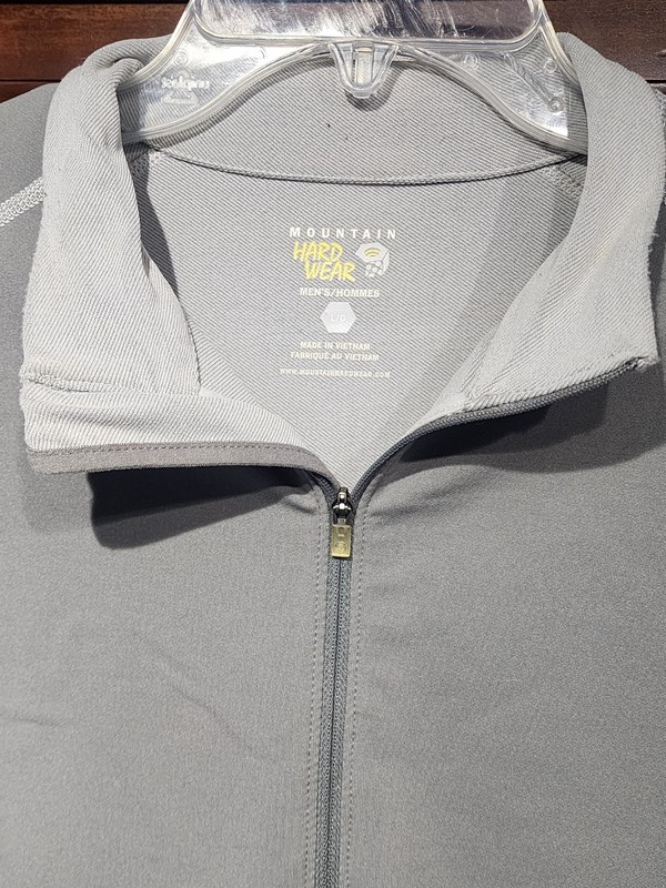 Mountain Hardwear Gray 1/2 Zip Long Sleeve Shirt Large Pre Owned gallery