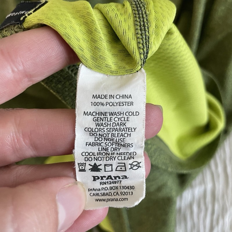 Prana Men’s Orion Quarter Zip Pullover XL Green gallery