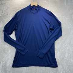 Vintage Patagonia Capilene Top Mens XXL Blue Half Zip Pullover USA Base Layer