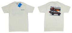 Columbia Always Outside Graphic Print Short Sleeve Men’s T-Shirt S NWT Chalk