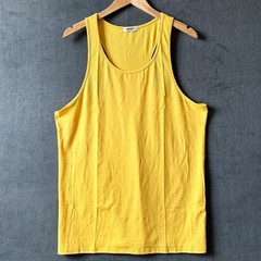 Coofandy Tank Top Gold Sleeveless Y-Back Gym Fitness T-Shirt – Men’s Size Small