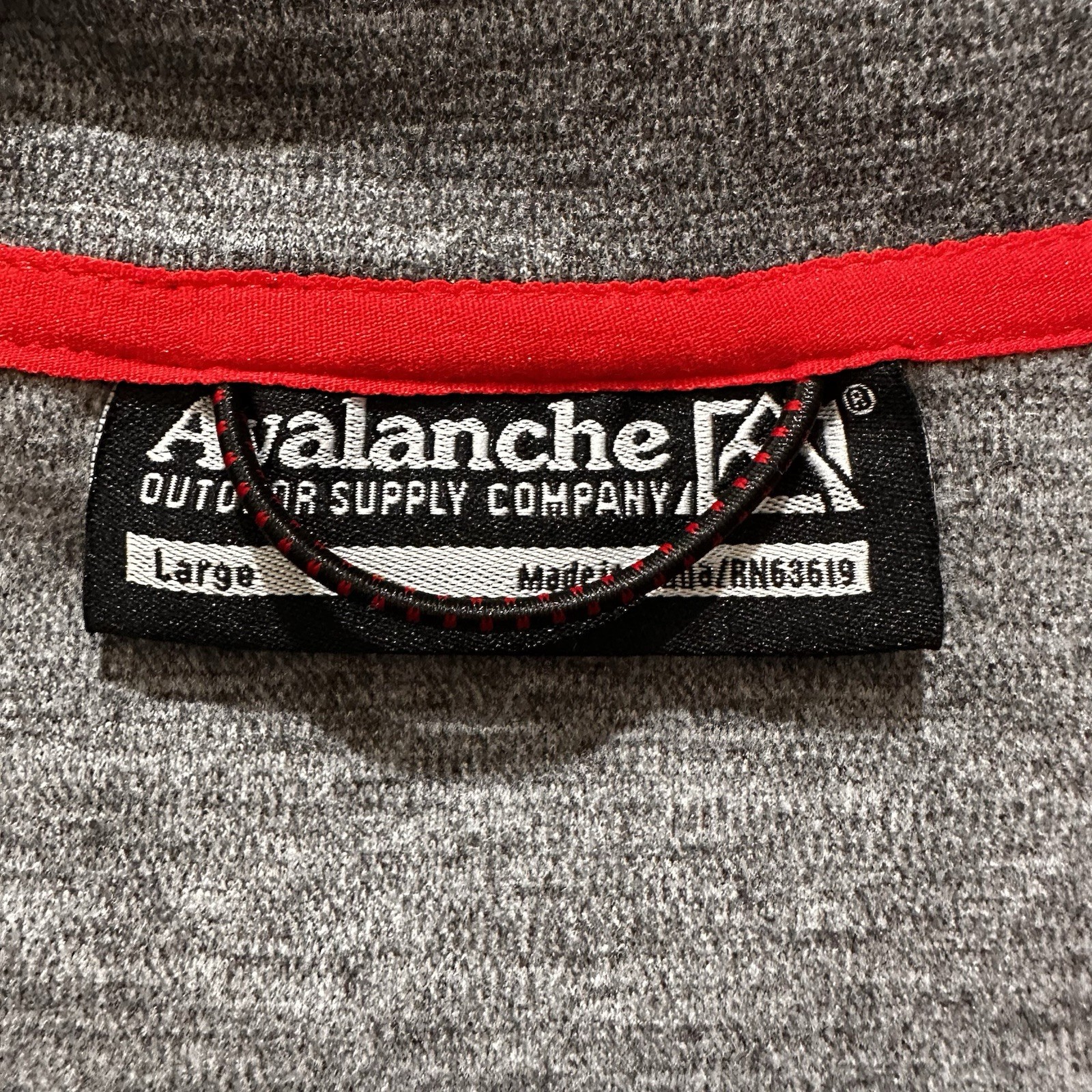 Avalanche Men's Quarter Zip Pullover Sweatshirt Size Large Gray gallery