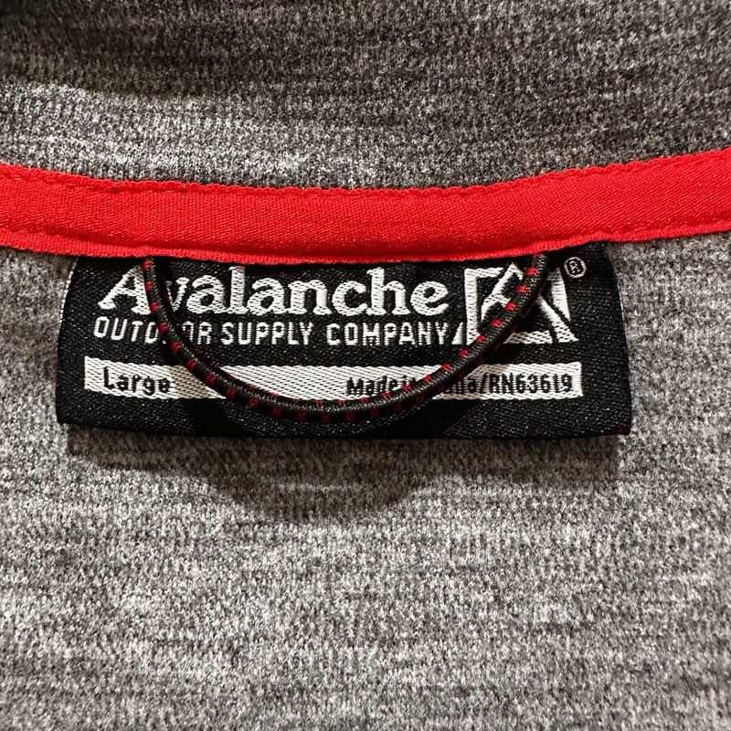 Avalanche Men's Quarter Zip Pullover Sweatshirt Size Large Gray gallery