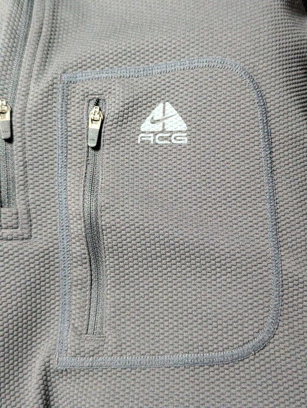 Nike ACG 1/4 Zip Pullover Mens Size XL Chest Pocket Two Tone Gray gallery