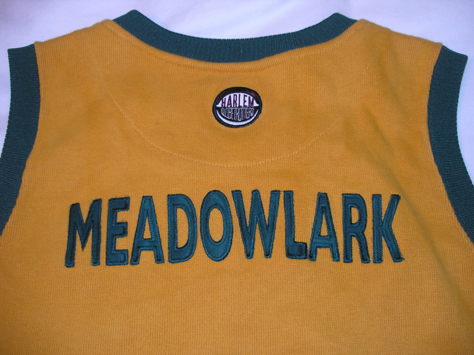 Harlem Globetrotters Meadowlark Lemon Jersey Vest Sweater Platinum Fubu gallery