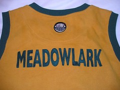 Harlem Globetrotters Meadowlark Lemon Jersey Vest Sweater Platinum Fubu