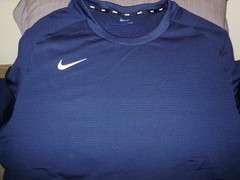 NIKE Dri-Fit CT4050-419 Baseball L/S Navy Blue Crew Sweatshirt Thick Top Men 2XL