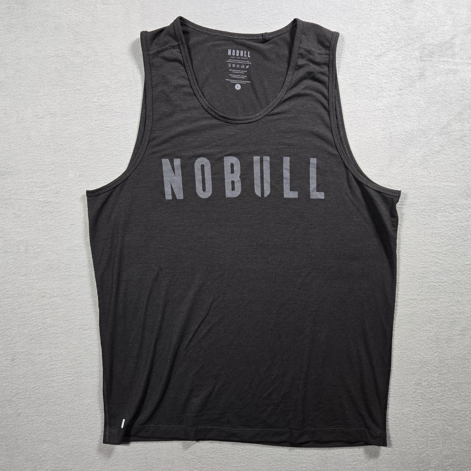 Nobull Gym Tank Top - Mens Size L - Black Made In USA gallery