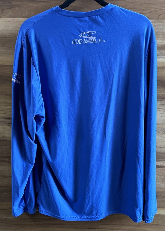 ONEIL MENS LARGE SLIM SURF SHIRT PERFORMANCE FIT ROYAL BLUE LONG SLEEVE gallery