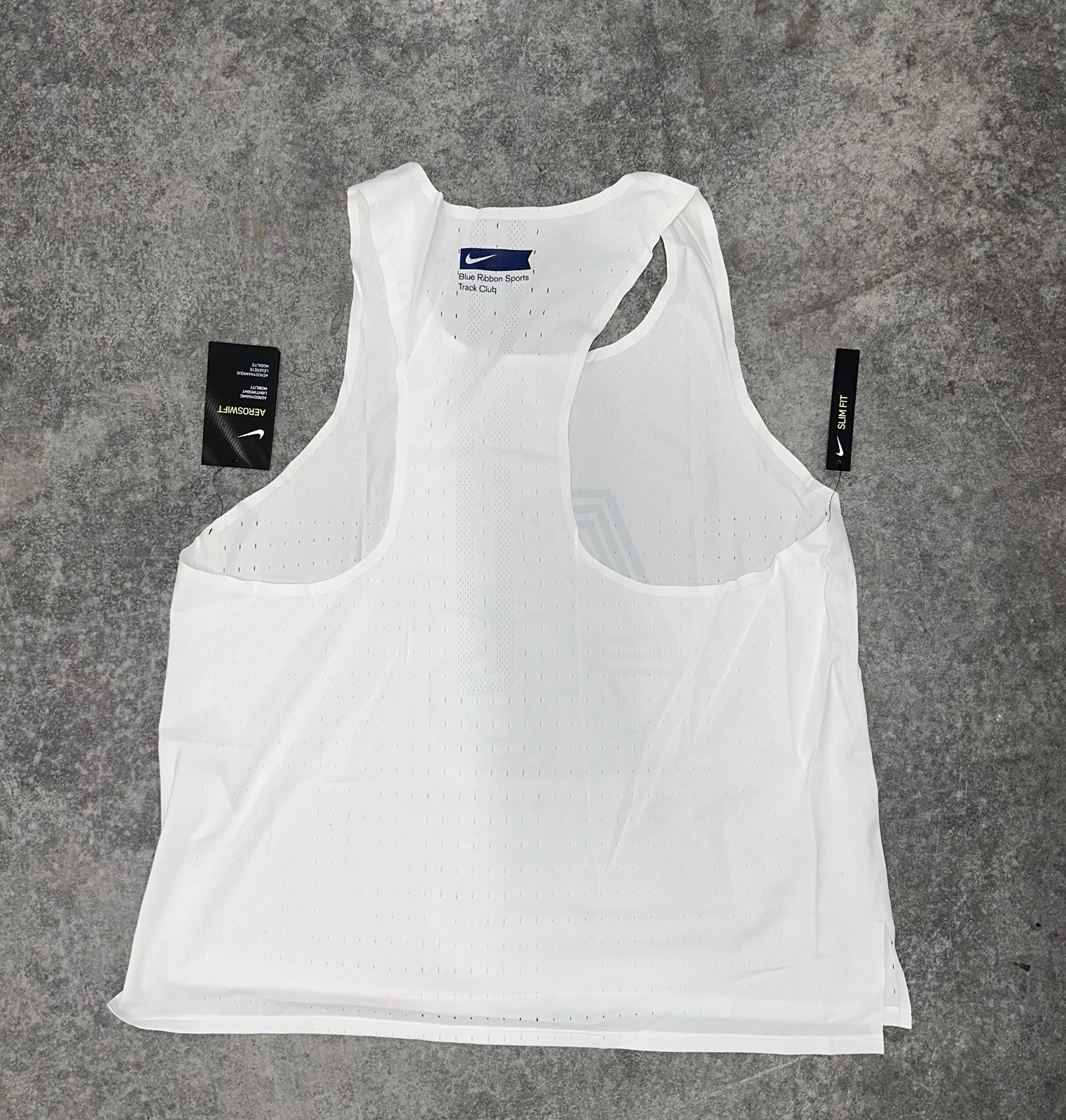 Nike Aeroswift Blue Ribbon Sports Track Club Running Tank CJ4478-100 Size XL gallery