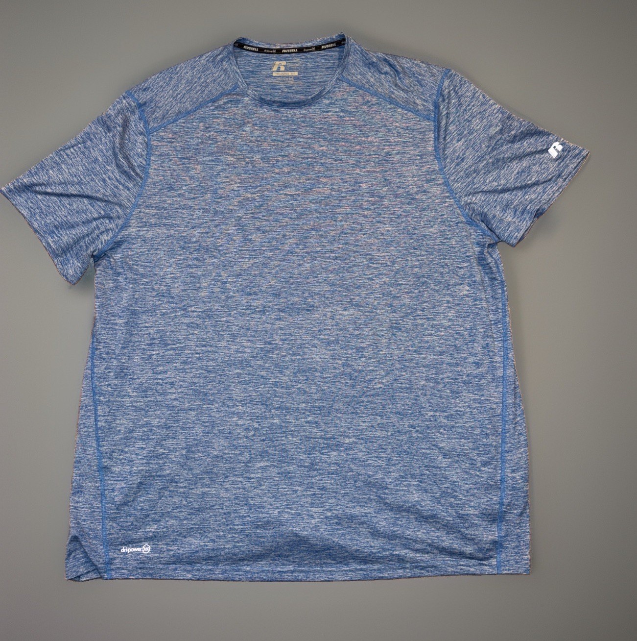 Russel Men's 3XL Blue Dri Power 360 Fit Performance T Shirt - New Without Tags gallery