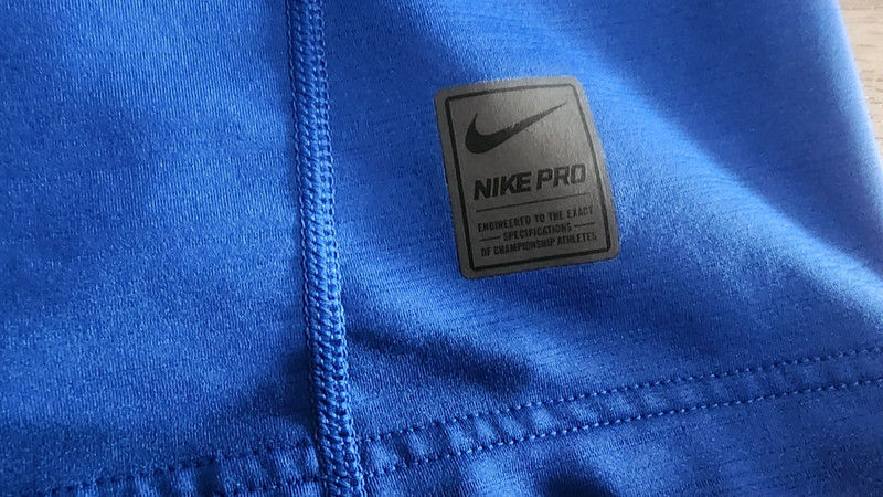 Pristine Super Rare Mens NIKE PRO Dri-Fit Fitted 1/4 zip l/S Pullover Blue - L gallery