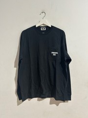 KITH TREATS LONG SLEEVE POCKET TEE ‘BLACK’ SIZE XL NEW