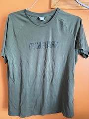 Gymshark The Apollo Camo T Shirt Men’s Large Gym Performance Stretch Green