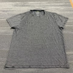 Bombas Shirt Mens Medium Gray Merino Wool Blend Baselayer Gorpcore Short Sleeve